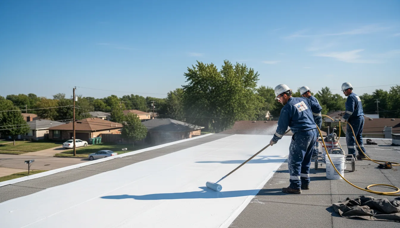 Commercial roof coating in Sheffield, PA near me
